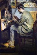 Pierre-Auguste Renoir Portrait of Jean-Frederic Bazille Spain oil painting artist